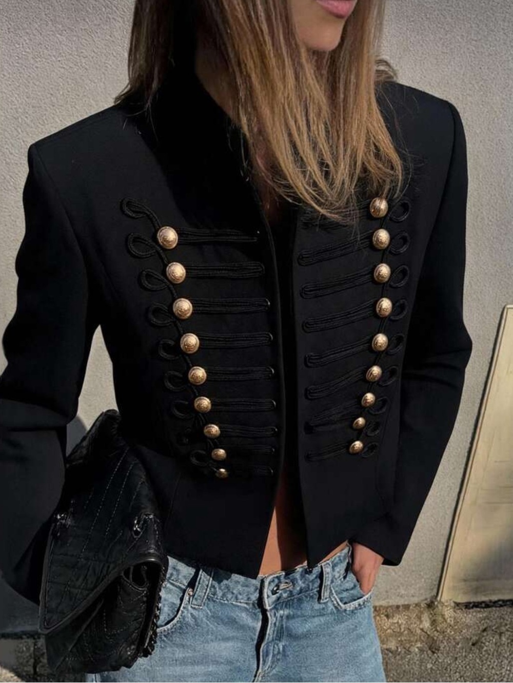 Briarwyn Fall/Winter Women's Vintage Jacket Military Chinese Knot Double-Breast